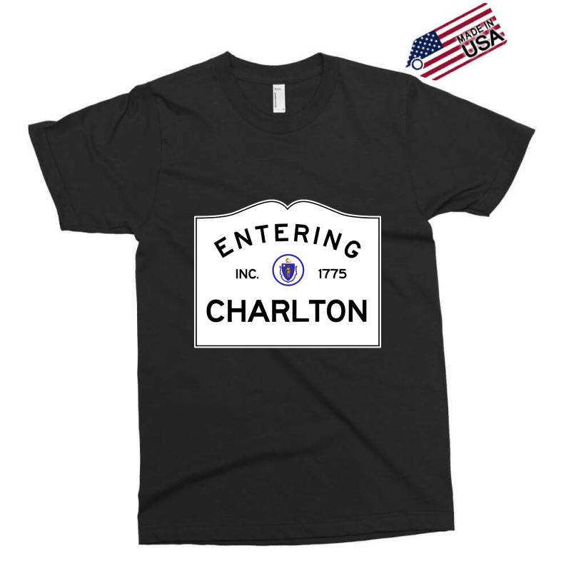 Charlton Massachusetts Road Sign Exclusive T-shirt by currentlyderby559 | Artistshot