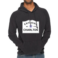 Charlton Massachusetts Road Sign Vintage Hoodie | Artistshot