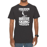 Water Skiing Boat Beginner Board Skier Waterski Trainer T Shirt Vintage T-shirt | Artistshot