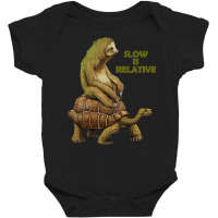 Limited Edition Speed Of Sloth And Turtle Baby Bodysuit | Artistshot