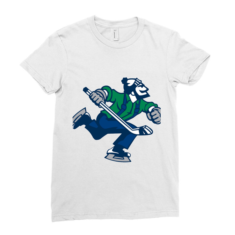 Stanley Hockey Player Winter Ladies Fitted T-Shirt by ngopidu | Artistshot