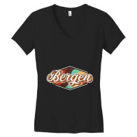 Bergen City Women's V-neck T-shirt | Artistshot