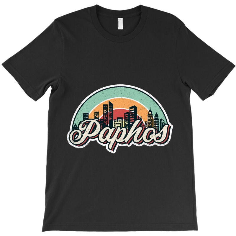 Paphos City Retro T-shirt | Artistshot