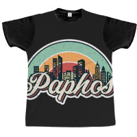 Paphos City Retro Graphic T-shirt | Artistshot