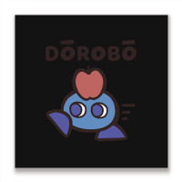 Dorobo - Cryptic Nihongo - Cartoon Thief With Japanese Metal Print Square | Artistshot