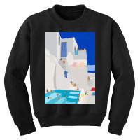 Santorini Sun Youth Sweatshirt | Artistshot