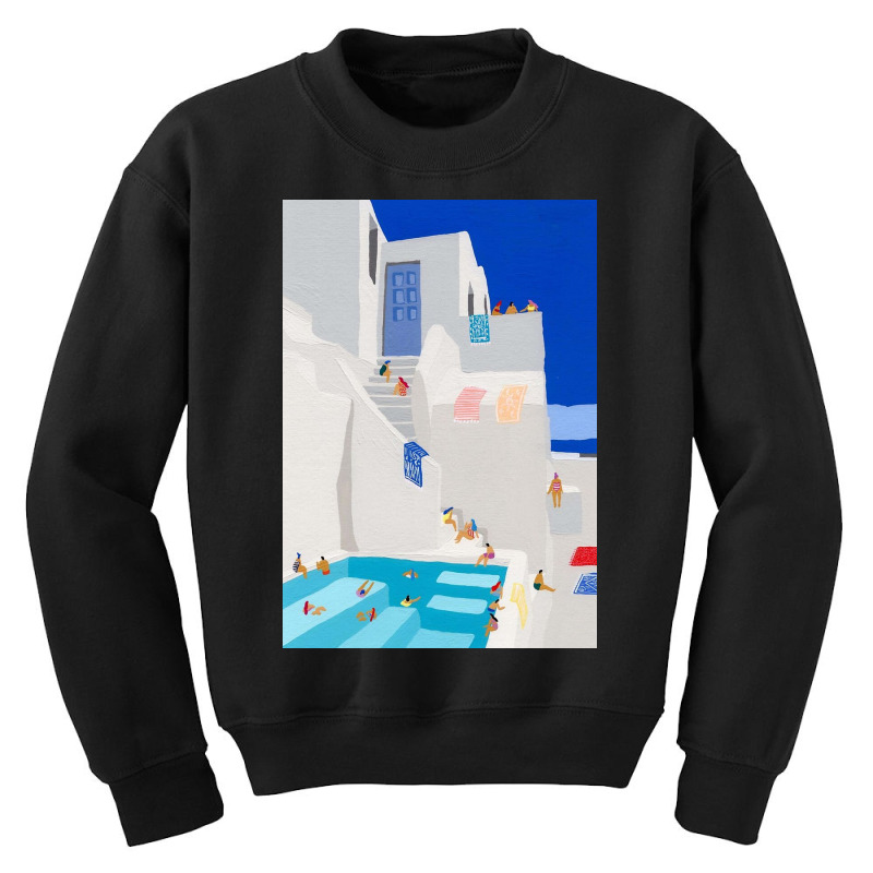 Santorini Sun Youth Sweatshirt by bobbiebolde | Artistshot