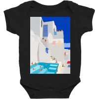 Santorini Sun Baby Bodysuit | Artistshot