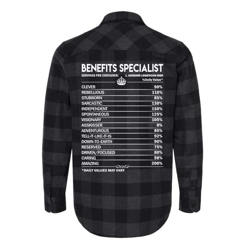 Benefits Specialist T Shirt - Daily Factors 2 Gift Item Tee Flannel Shirt | Artistshot