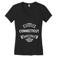 Connecticut Century Women's V-neck T-shirt | Artistshot