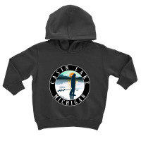 Casin Lake Ice Fishing Michigan Sunset Toddler Hoodie | Artistshot