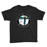 Casin Lake Ice Fishing Michigan Sunset Youth Tee | Artistshot