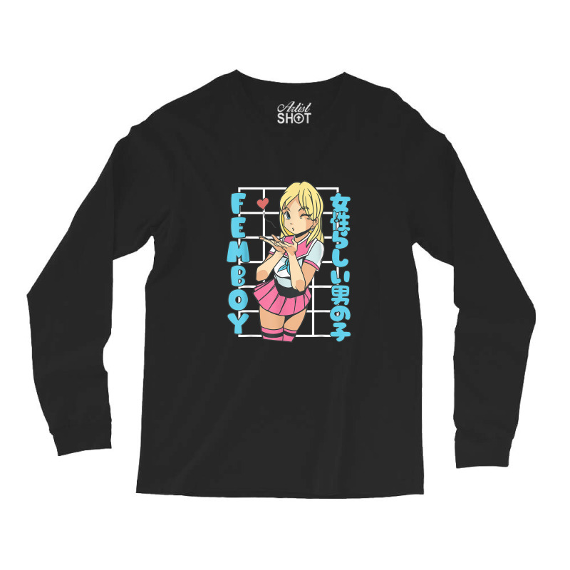 Femboy Anime Cute Little Skirt Femboy Long Sleeve Shirts | Artistshot