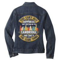 Cambridge  City Massachusetts  State Usa Flag Native American Ladies Denim Jacket | Artistshot