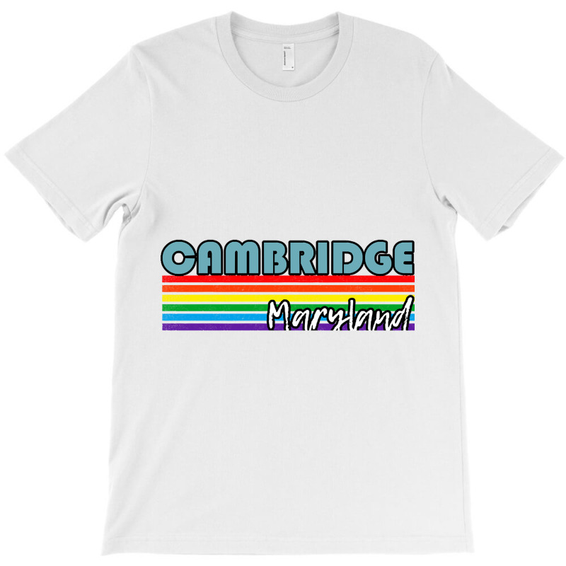 Cambridge Maryland Pride Shirt Cambridge Lgbt Gift Lgbtq Supporter Tee T-shirt | Artistshot