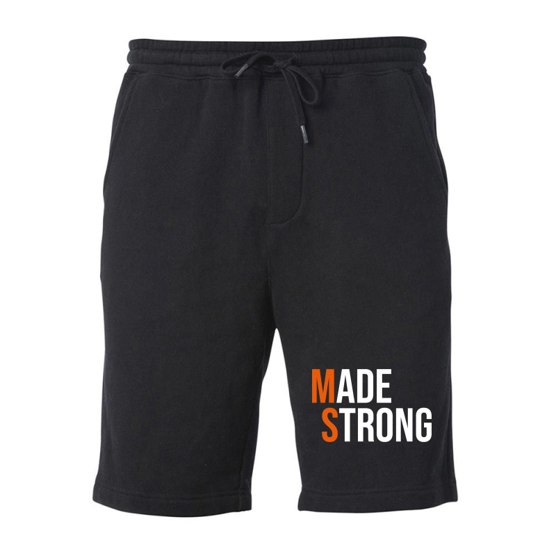 Made Strong Multiple Sclerosis Warrior Ms Awareness Women Fleece Short | Artistshot