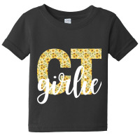 Connecticut Ct Girlie Cute Sunflower Home State Abbreviation Hometown Baby Tee | Artistshot