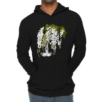 Paradise Flycatcher + White Wisteria Lightweight Hoodie | Artistshot