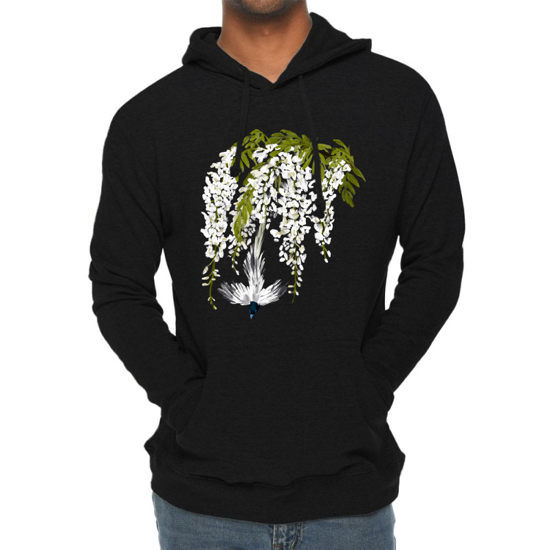 Paradise Flycatcher + White Wisteria Lightweight Hoodie | Artistshot