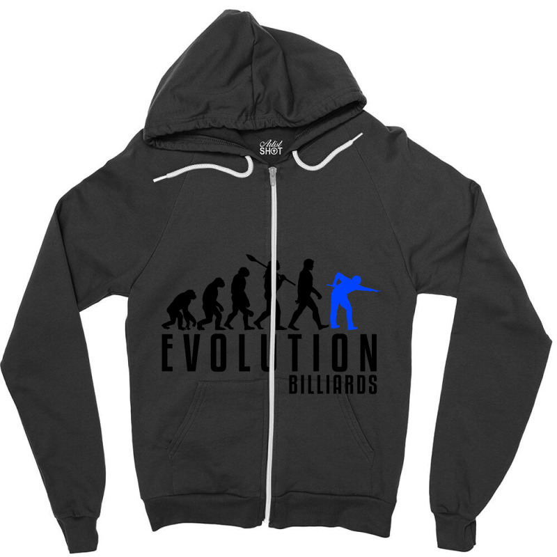 Billiards Evolution Zipper Hoodie | Artistshot