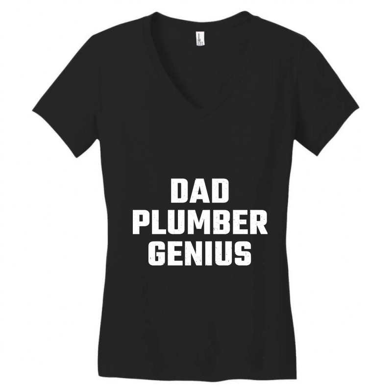 Plumber Dad Women's V-Neck T-Shirt by cubicgetting01 | Artistshot