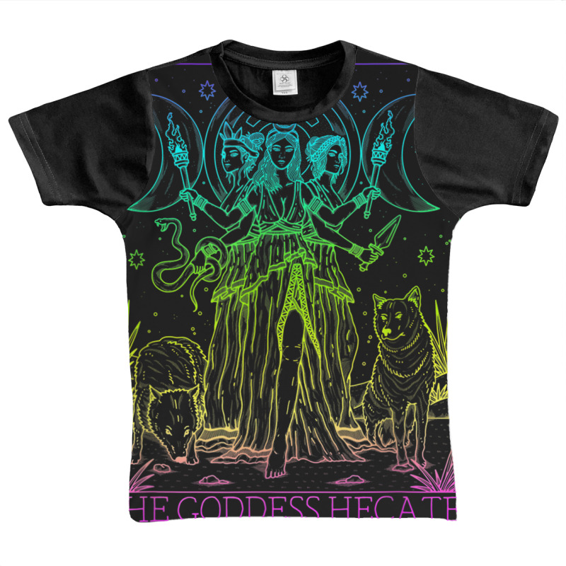 The Goddess Hecate Tarot Card Triple Moon Witch Hekate Wheel Graphic Youth T-shirt by KarinLeighPurcell | Artistshot