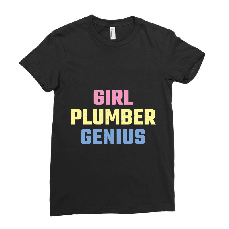 Plumber Girl-c73qp Ladies Fitted T-Shirt by cubicgetting01 | Artistshot