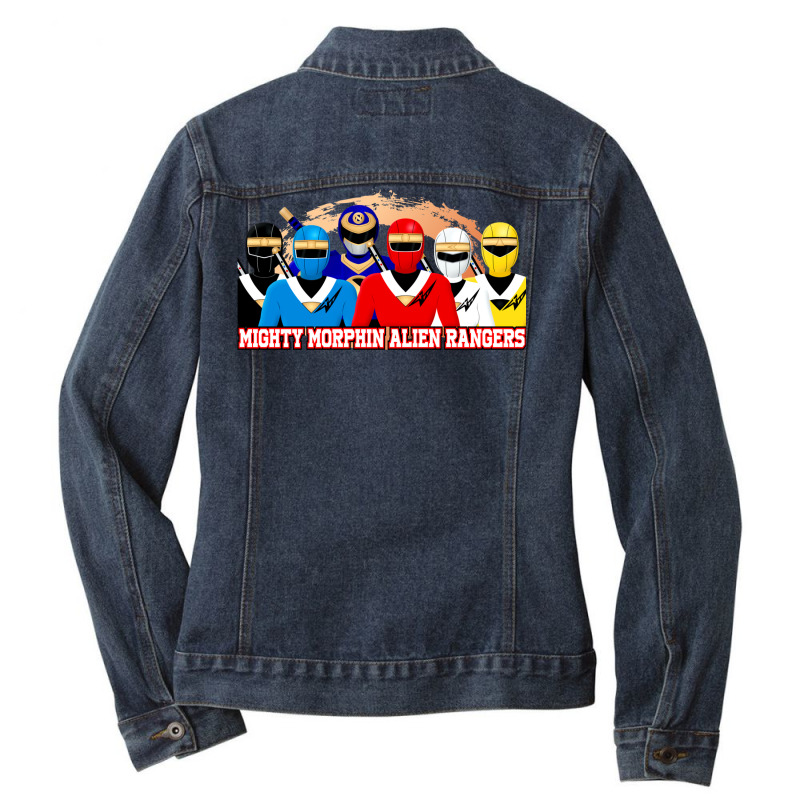 Mighty Morphin Best Series 8 Ladies Denim Jacket by lomoronasiffh | Artistshot