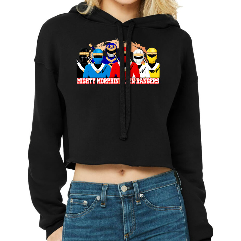 Mighty Morphin Best Series 8 Cropped Hoodie by lomoronasiffh | Artistshot