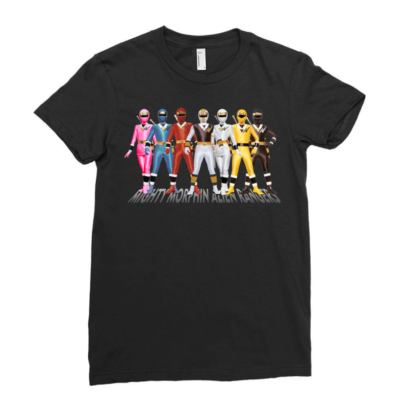 Mighty Morphin Best Series 9 Ladies Fitted T-Shirt by lomoronasiffh | Artistshot