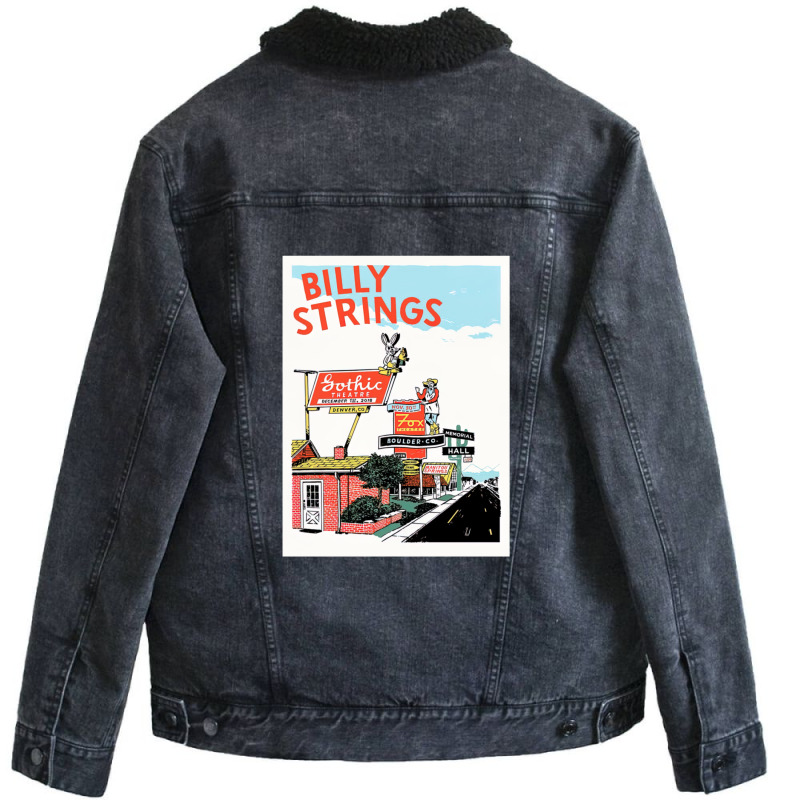 Ghotic Strings Unisex Sherpa-Lined Denim Jacket by sbozaLizth | Artistshot