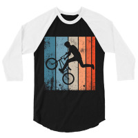 Bicycle Motocross Vintage Design 3/4 Sleeve Shirt | Artistshot