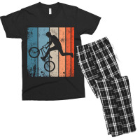 Bicycle Motocross Vintage Design Men's T-shirt Pajama Set | Artistshot