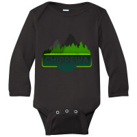 Chippewa National Forest Mn State, Minnesota Usa, Nature Landscape Long Sleeve Baby Bodysuit | Artistshot