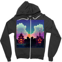 The Castle Of Dreams Zipper Hoodie | Artistshot