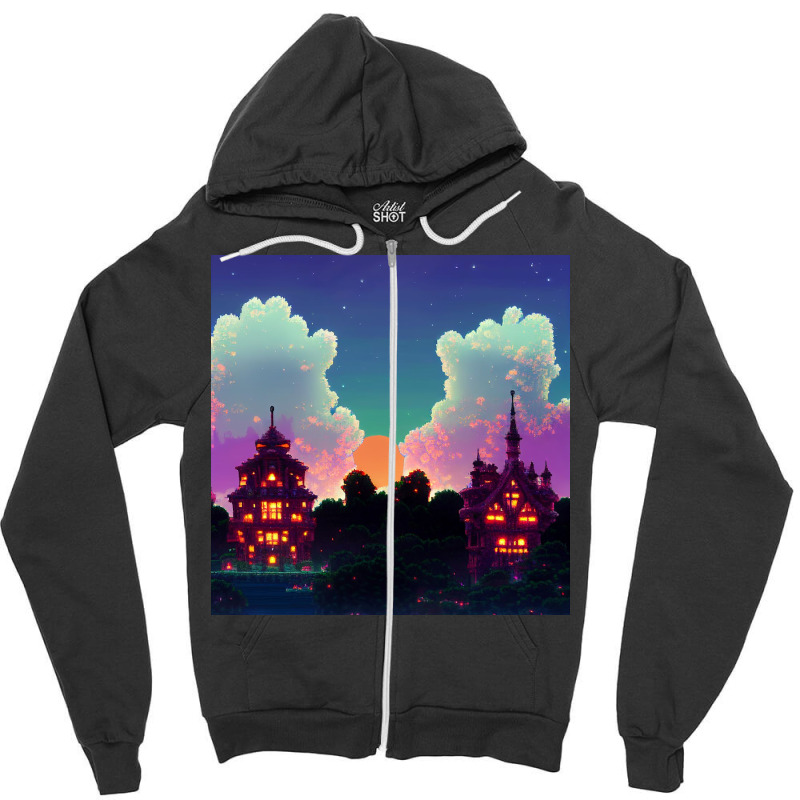 The Castle Of Dreams Zipper Hoodie | Artistshot