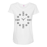 Money Clock T Shirt Time Is Money Cool Graphic Novelty Tee Maternity Scoop Neck T-shirt | Artistshot