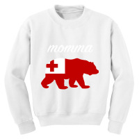 Momma Bear Tonga Flag Tongan Roots Pullover Hoodie Youth Sweatshirt | Artistshot