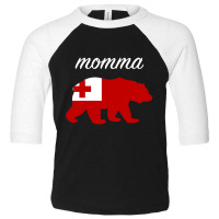 Momma Bear Tonga Flag Tongan Roots Pullover Hoodie Toddler 3/4 Sleeve Tee | Artistshot