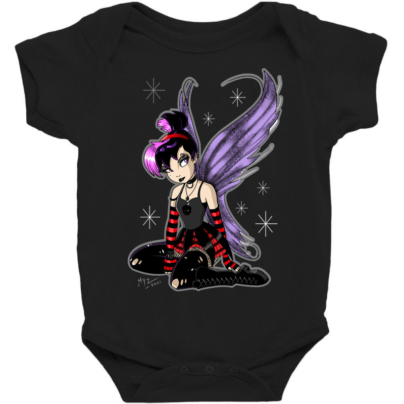 Goth Fairy Baby Bodysuit by joanmouse000 | Artistshot