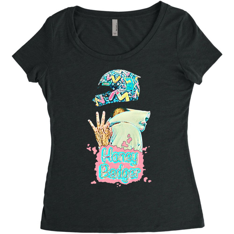 Daniel Ricciardo Honey Badger Women's Triblend Scoop T-shirt by ardylanda | Artistshot