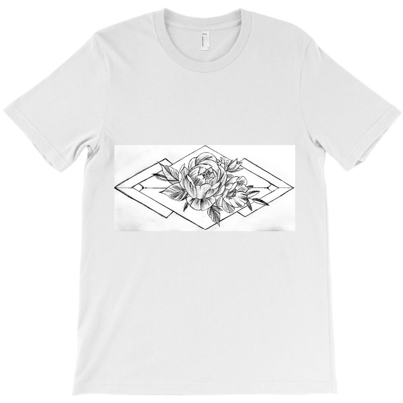 Art Deco Flower T-Shirt by katburn | Artistshot