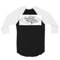 Art Deco Flower 3/4 Sleeve Shirt | Artistshot