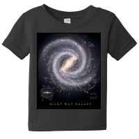 Milky Way Galaxy Map Baby Tee | Artistshot