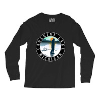 Caulkins Lake Ice Fishing Michigan Sunset Long Sleeve Shirts | Artistshot