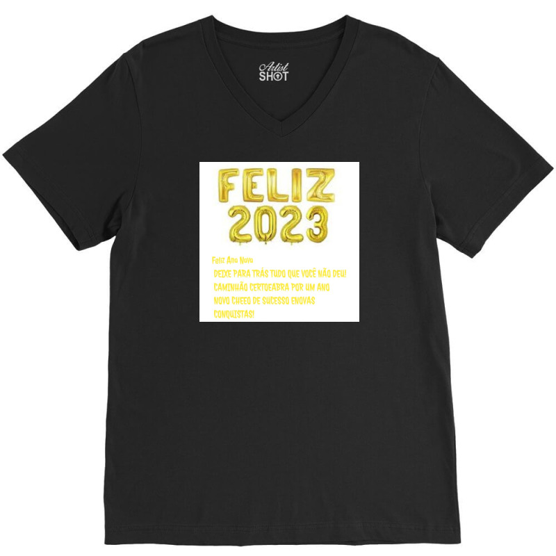 Feliz 2023 V-Neck Tee by JailsonXK | Artistshot