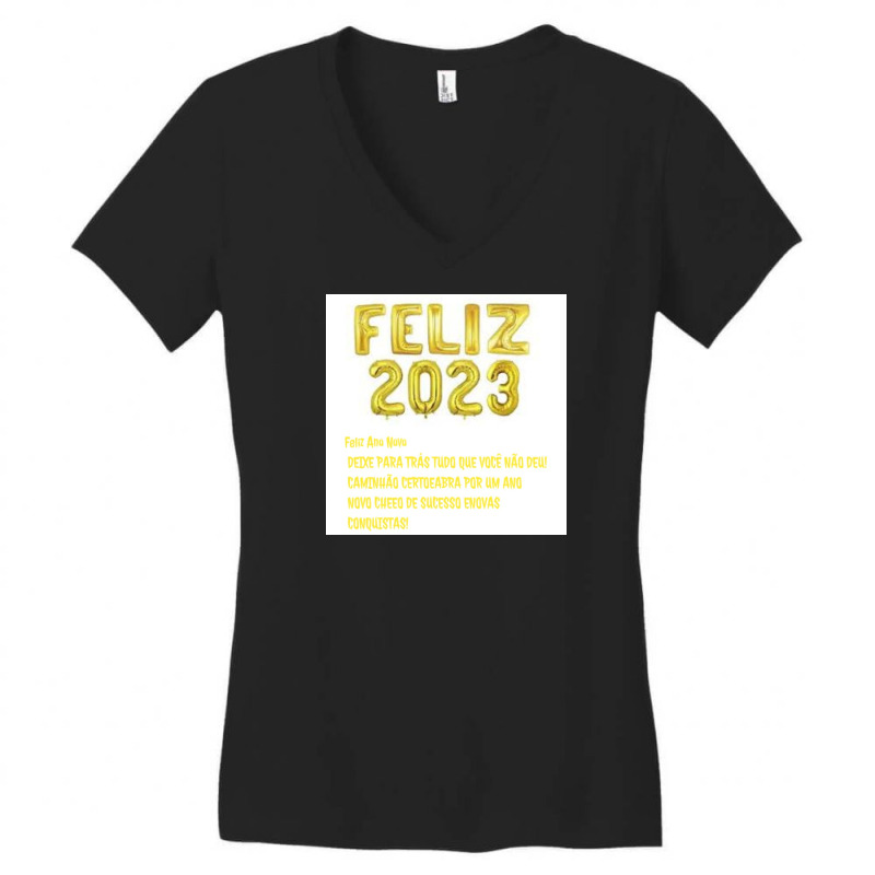 Feliz 2023 Women's V-Neck T-Shirt by JailsonXK | Artistshot