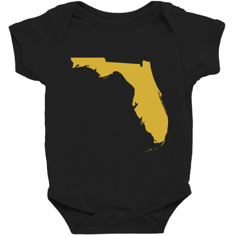 Florida State Map Baby Bodysuit by yeahdashing61 | Artistshot