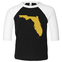 Florida State Map Toddler 3/4 Sleeve Tee | Artistshot