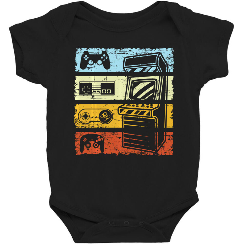 Limited Edition Retro Slot Machine Gaming S Gamer Vintage Baby Bodysuit | Artistshot